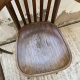Set of 4 wooden bistro chairs