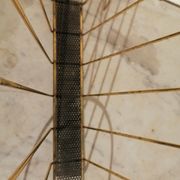 Vintage metal metal perforated magazine holder