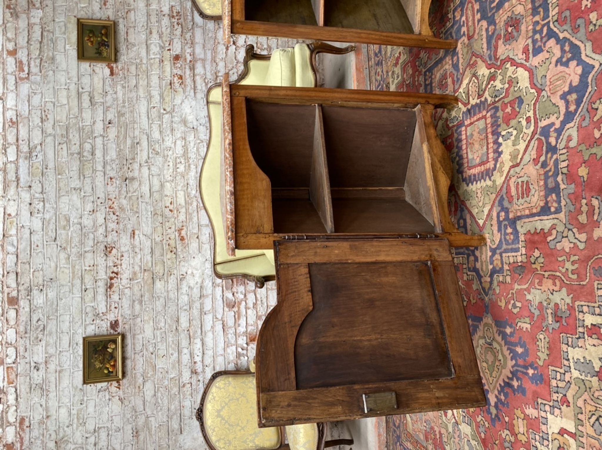 Pair of notches in natural wood style Louis XV XIXeme century