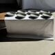 Set of 7 handmade grey glazed ceramic deep plates D18.5 H5.