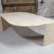 Table basse oeil en travertin 77X127 cm