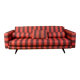 Red and purple fabric sofa from 1970