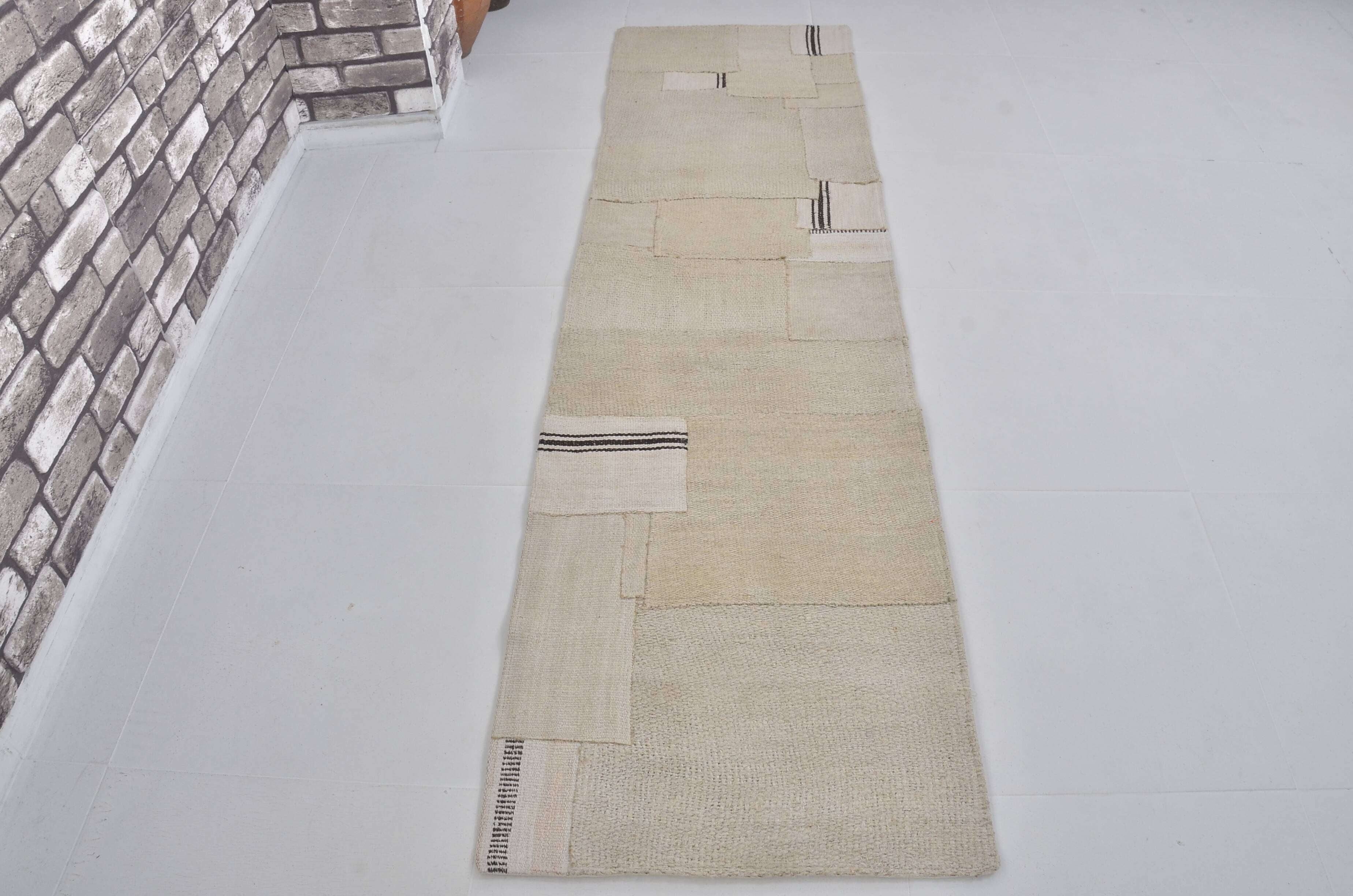 Vintage Anatolian Hemp Kilim Runner sku3844