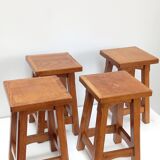 Solid oak stools