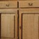 Vintage 1970s Danish Oak Low Cabinet / Sideboard, Henning Kjærnulf style