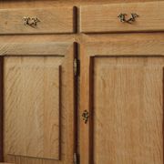 Vintage 1970s Danish Oak Low Cabinet / Sideboard, Henning Kjærnulf style