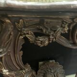 Louis XV console in carved and patinated wood, 18th century period