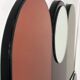 Miroir style 70'S en verre miroir fumé coloré