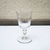 Ancien verre à pied xl – décor floral