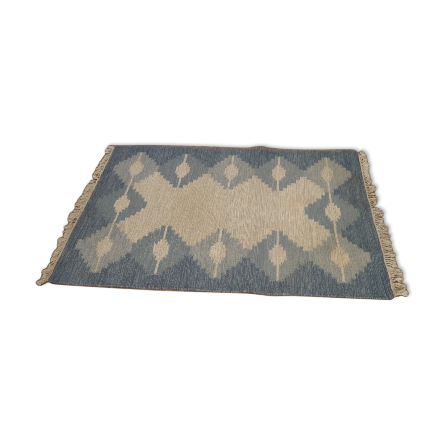 Scandinavian carpet "rollakan" in wool 1960