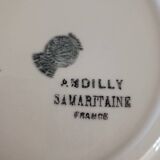 Set of 1 dish and 1 deep dish Badonviller