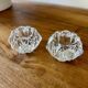 Pair of crystal salt shakers