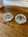 Pair of crystal salt shakers
