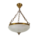 Gilt bronze pendant glass globe cised Napoleon style 3