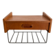 Vintage teak wall shelf