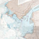 Map of the West Coast of France from Belle Ile to Noirmoutier Island 1981