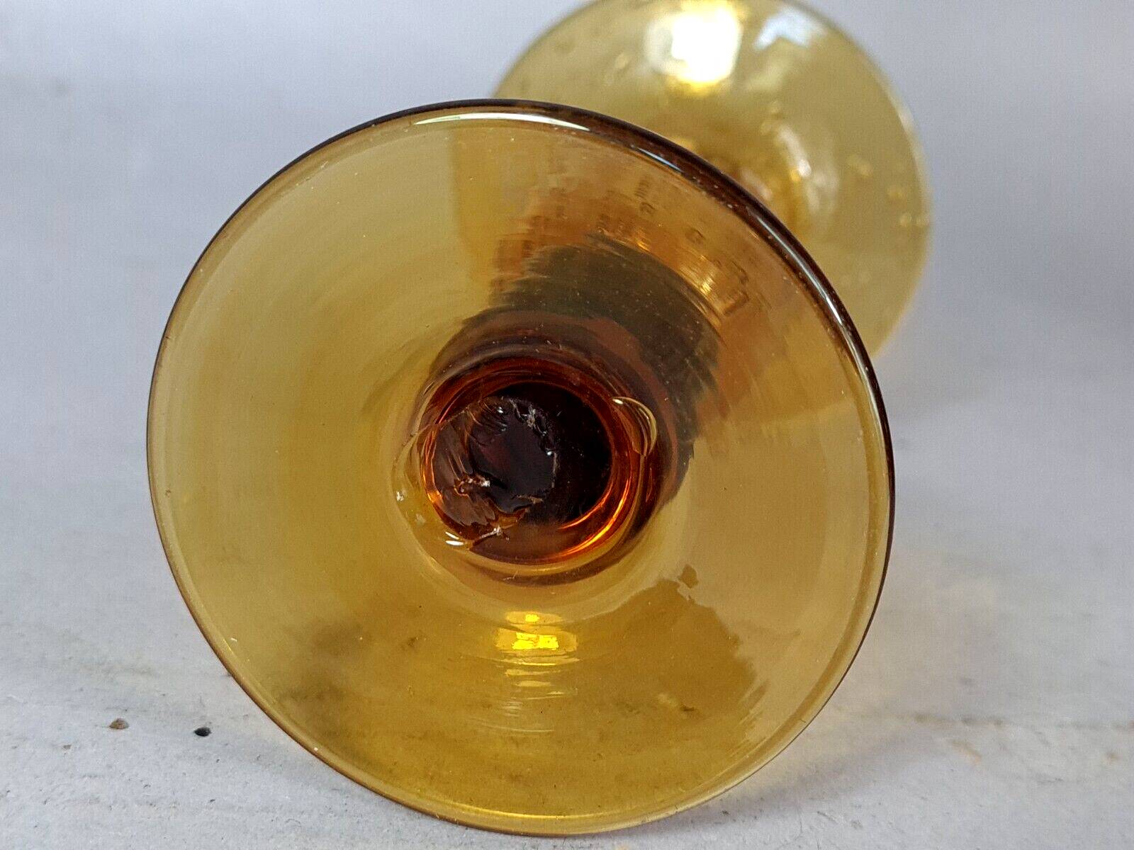 Biot vase & carafe bubble blown glass signed vintage 1960/70 B922