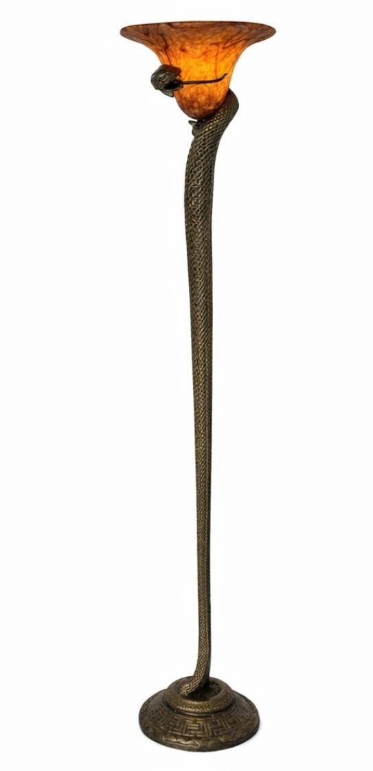 Edgar Brandt style lamp