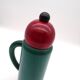 Carafe thermos en bois postmoderne des années 80 de l’âge de memphis fait à la main par pietro manzoni italie estampillé