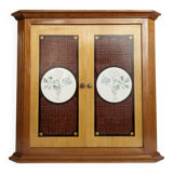 Wall cabinet with inlays, corner cabinet