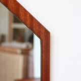Teak diamond mirror - Scandinavian