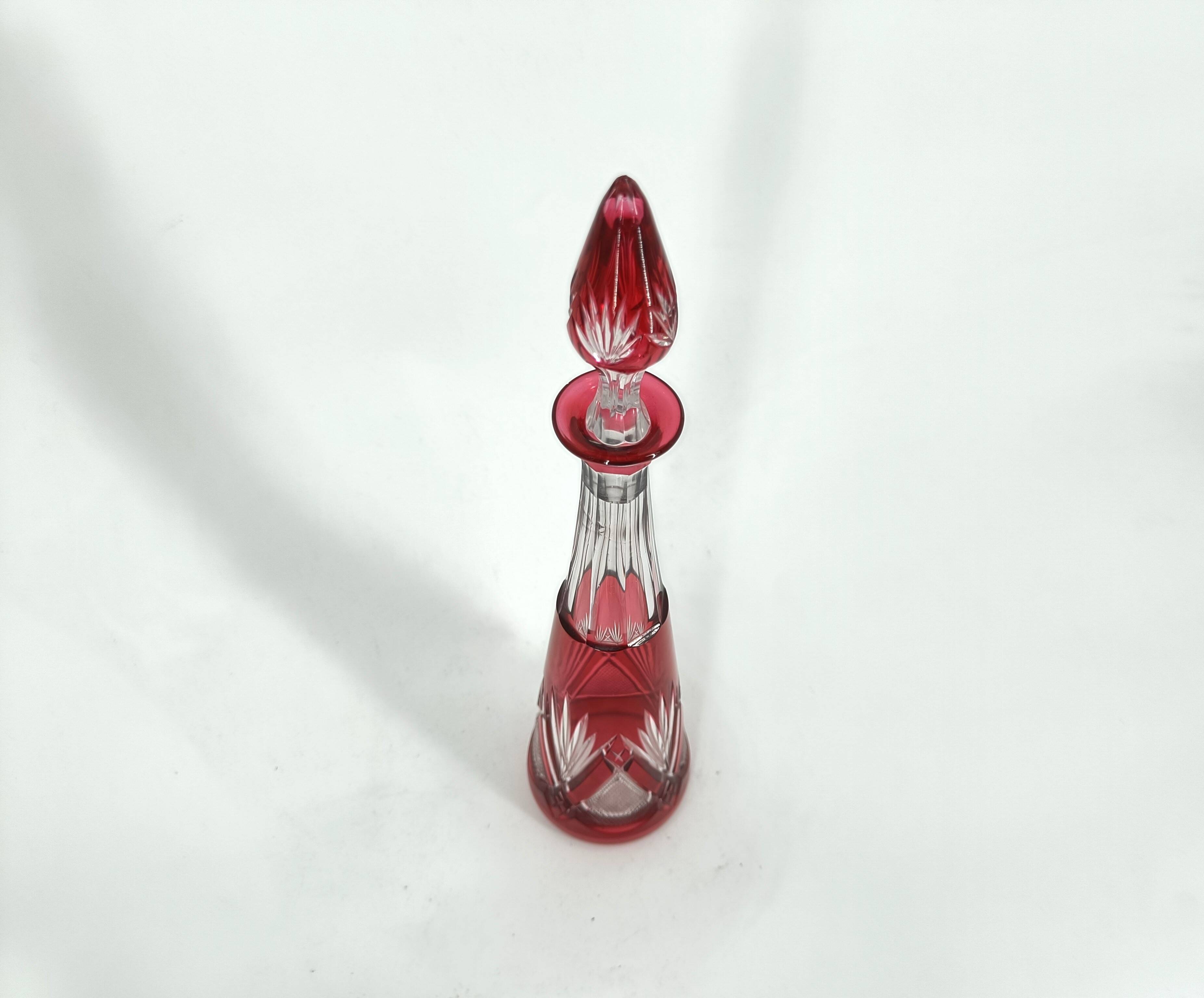 Crystal caraffe or decanters by Val Saint Lambert, 1960s