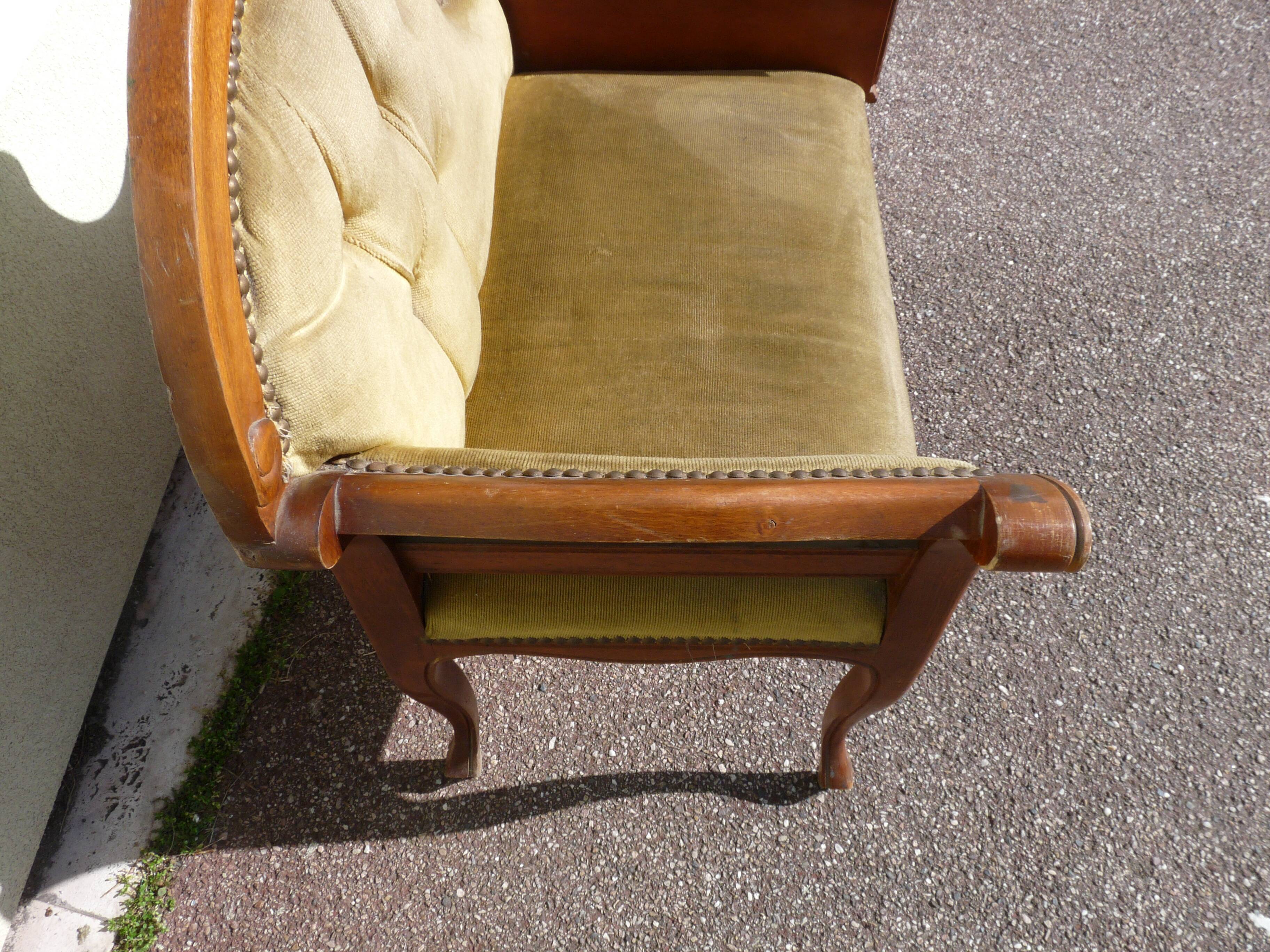 Old phone furniture with seating