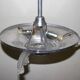 Art Deco pendant lamp by Ezan France, 2 lights 1920
