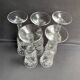 Champagne flutes, cut crystal, bohemian