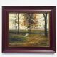 S. Vilata : Huile " Paysage d' Automne " vintage 70
