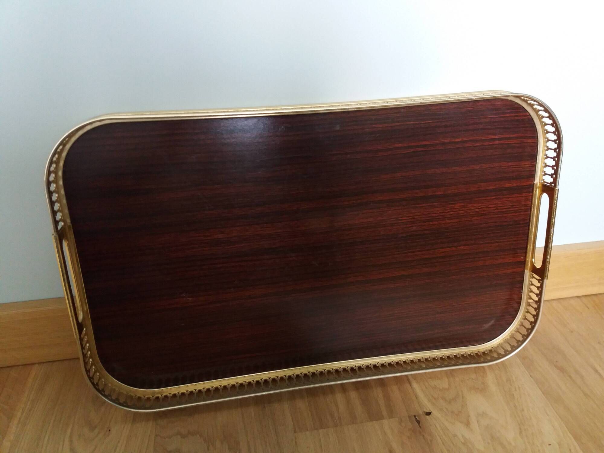 MB Italy openwork metal rim tray
