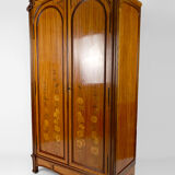 Mahogany inlaid Art Nouveau cabinet, France, circa 1900