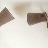Pair of Armelec industrial articulated lamps from the 1950s
