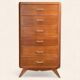 Vintage chest of drawers with compass feet 1960 H112