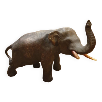 Meiji bronze elephant