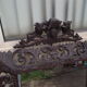 Louis XIII-style carved oak mirror - 129x88cm