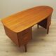 Teak desk, Danish design, 1970s, designer: H.P. Hansen, manufacturer: Rande