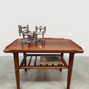 Vintage Scandinavian teak coffee table side table Holger Georg Jensen Kubus