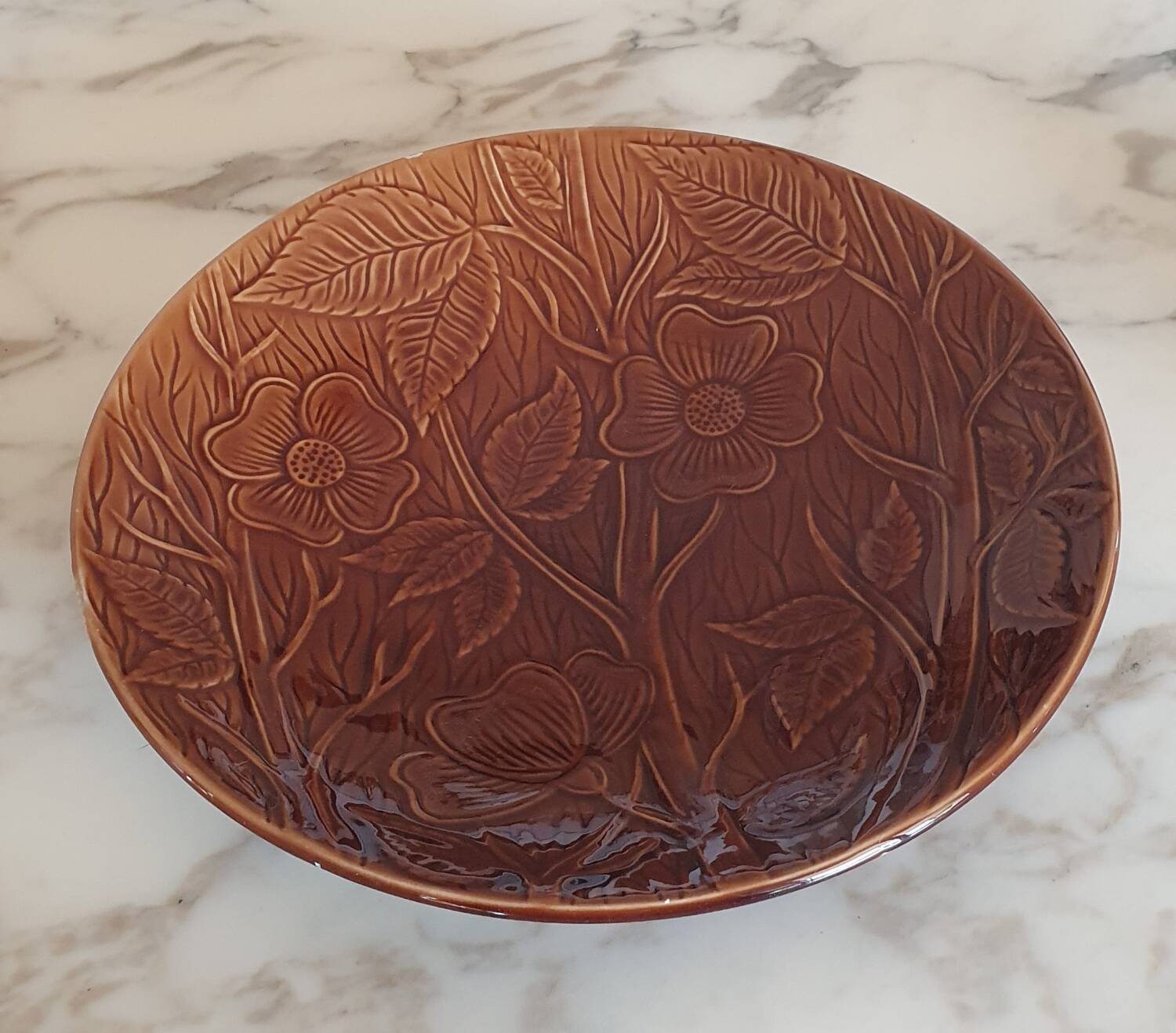 Sarreguemines hollow dish