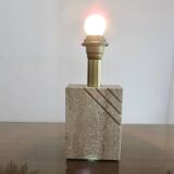 Travertine lamp "Cerri Nestore" 1970, Italy