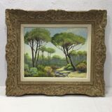 A. ledieu - oil on canvas saint raphael