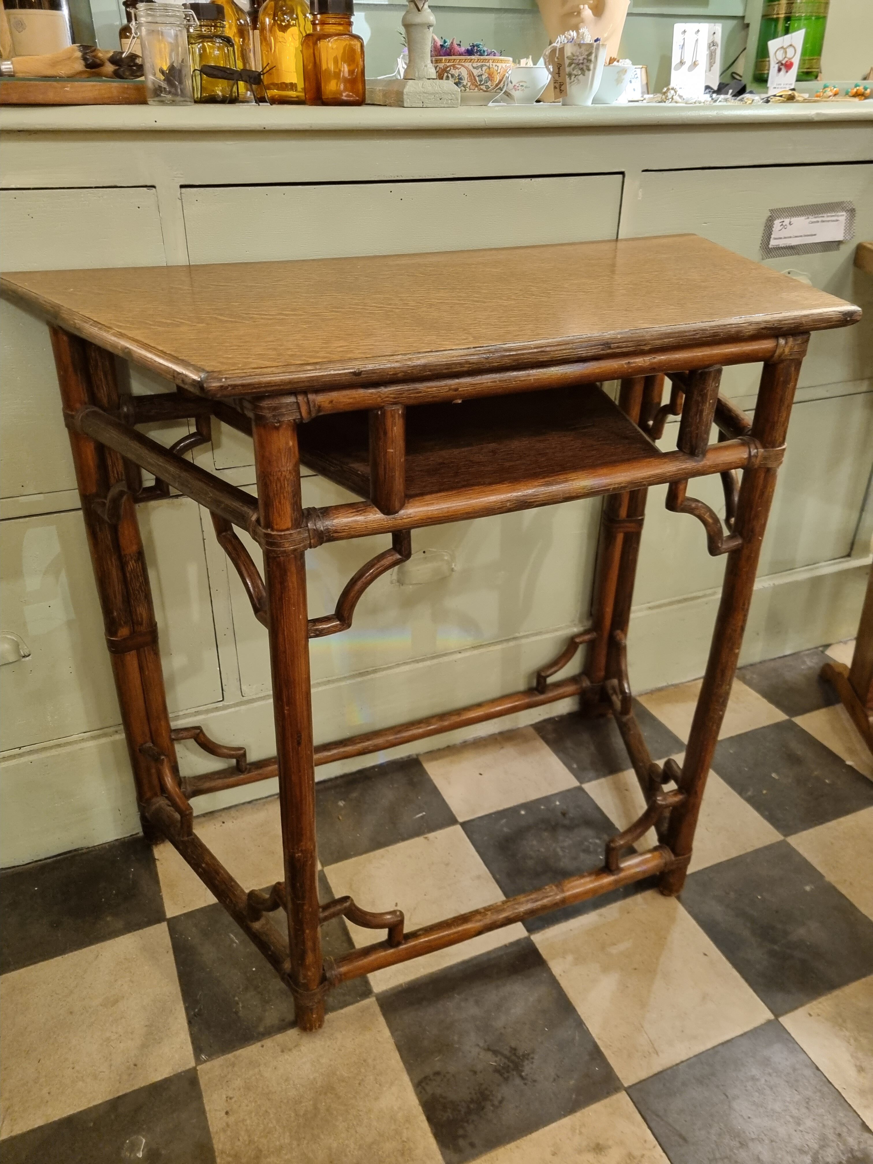 Console trapèze bambou 1900