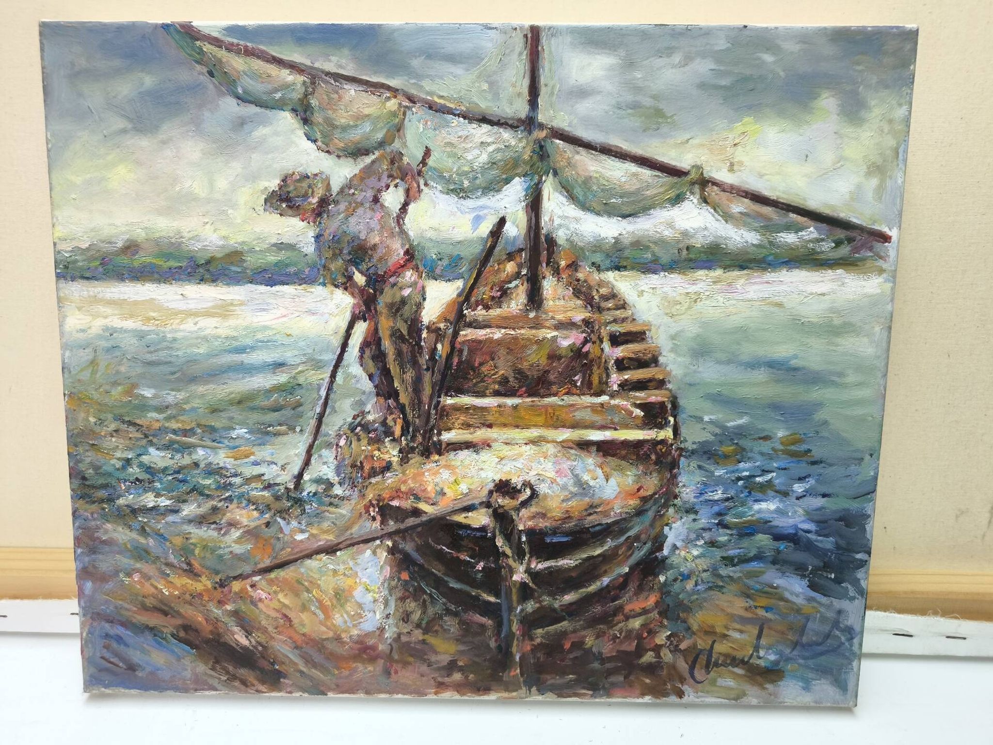 Venetian oil painting on canvas