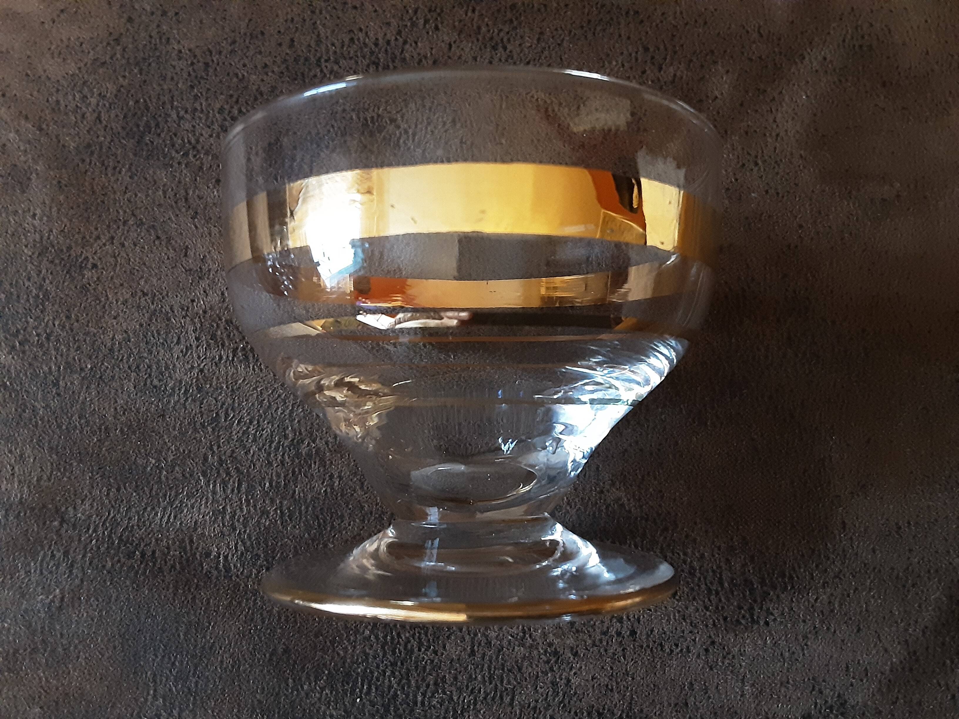 Set of 9 vintage digestif glasses