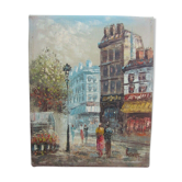 Painting, Rue de Paris, Flower Market, Burnett