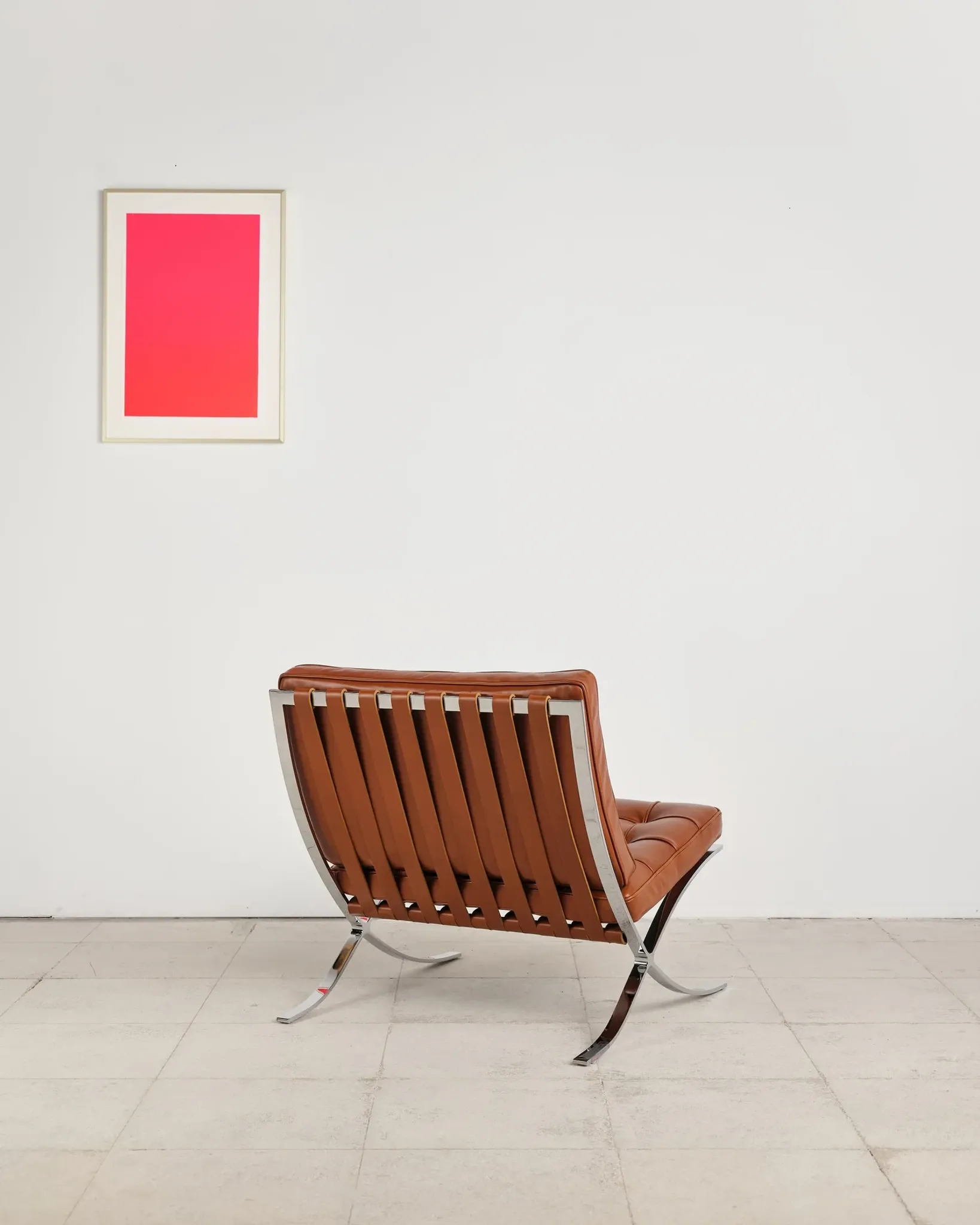 Barcelona chair in leather by Mies van der Rohe, Knoll International