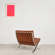 Barcelona chair in leather by Mies van der Rohe, Knoll International