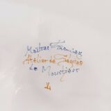 Hand-painted earthenware fountain from Moustiers