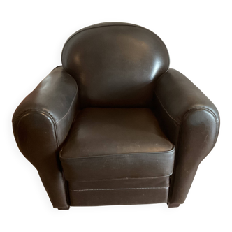 CLUB armchair. Leather.
