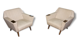 1/2 fauteuil CLub scandinave esign